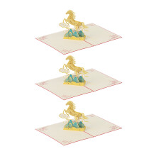 Stylish Contemporary Horse Art Greeting Card Chinese Spring-3