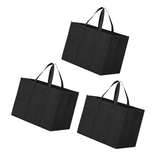Portable Foldable Nonwoven Grocery-Black Does not include bas