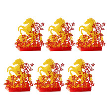 Elegant Chinese New Year 3D Horse Card With Popup Designs For-6