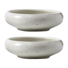 Handcrafted Ceramic Dessert Plate for Snacks-Bright sesame
