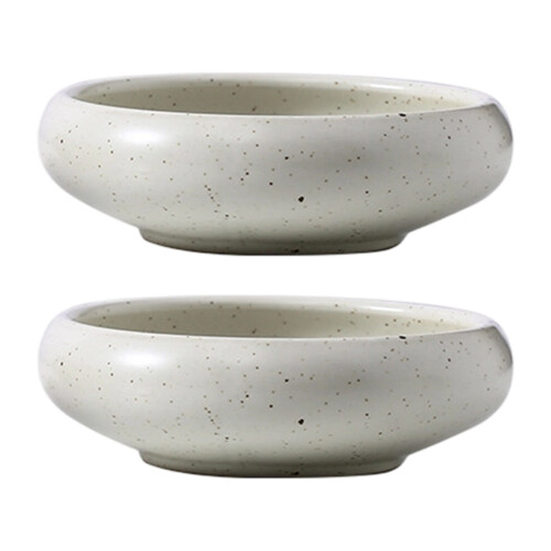 Handcrafted Ceramic Dessert Plate for Snacks-Bright sesame