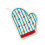 Cartoon Kettle Shape Kitchen Plush Hand Towel Quick Dry-Gloves 1