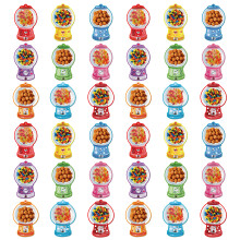 Packung mit 18/36 Gumballs-Automaten-Valentinskarten mit-36