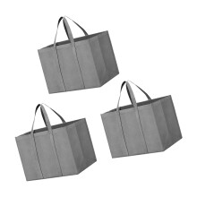 Sturdy Nonwoven Shopping Toted-Gray Does not include bas