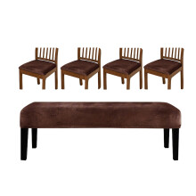 Ensemble de couverture de bancs Ă configuration facile, 5-brun