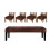 Ensemble de couverture de bancs à configuration facile, 5-brun 1