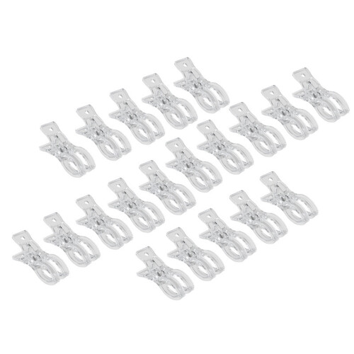 Plastic Clothespins Heavy Laundry Large Size Strong-Transparent