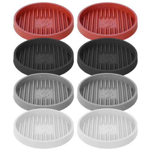 2Pcs Plunger Storage Tray for Bathroom NonSlip-black brown 2