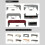 Ensemble de couverture de bancs à configuration facile, 5-brun 7