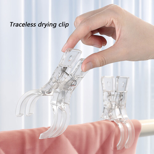 Plastic Clothespins Heavy Laundry Large Size Strong-Transparent 2
