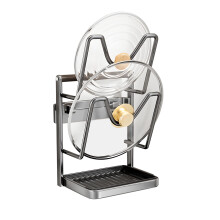 Support de cuisine en acier doux avec doubles étagères et-QH