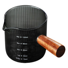 Koffiemaatbeker Espresso Shotglasbeker met-120 ml rond verticaal