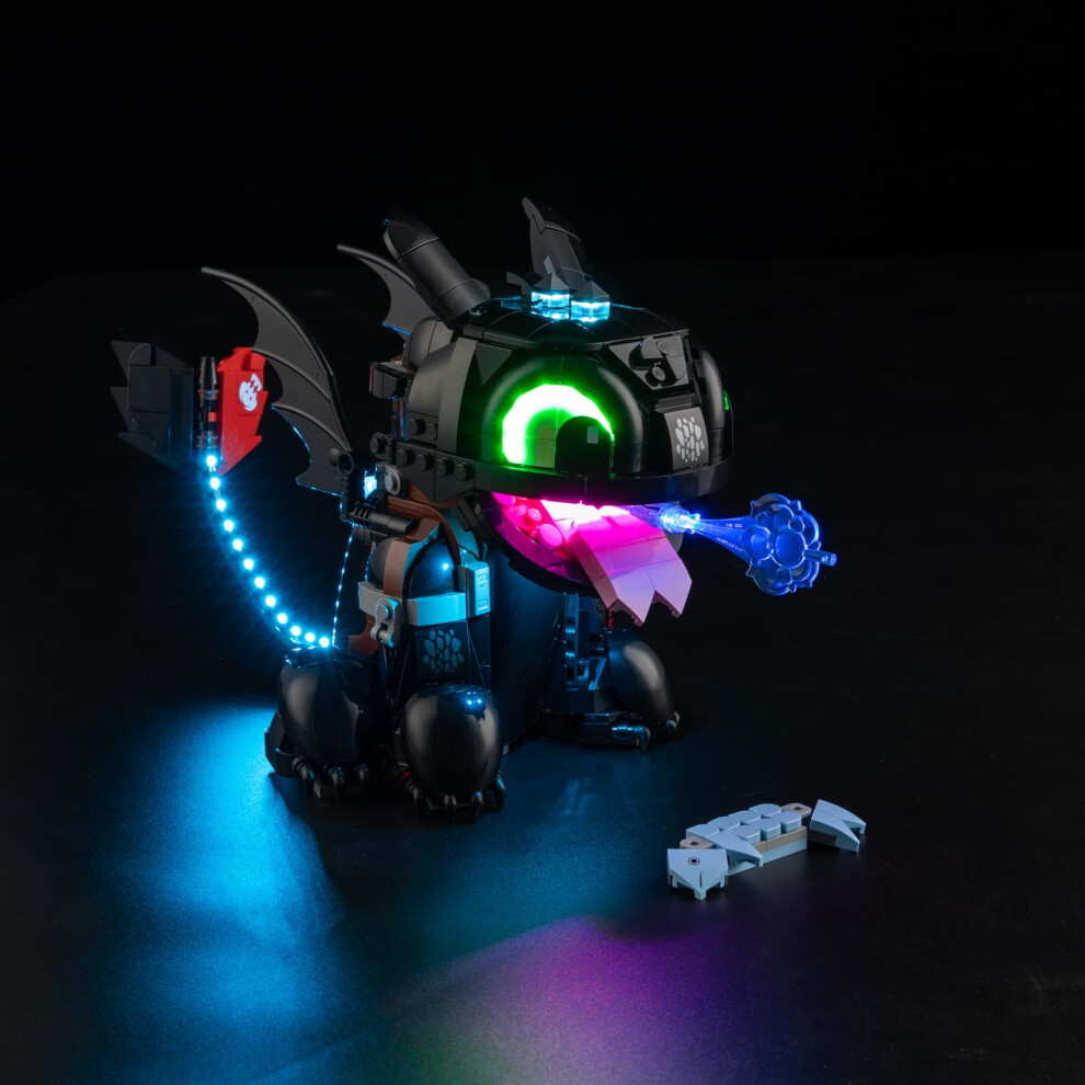 Led Kit For How To Train Your Dragon Toothless 10375, Enhanced Display Ing, Usb Or Battery Powered Light 9455672957342
