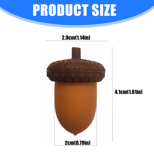 Natural Acorn Design Silicone Bottle Stopper Offers Secure 2