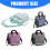 Portable Bag Handheld Bag Versatile For Outdoors Sturdy-grey 4