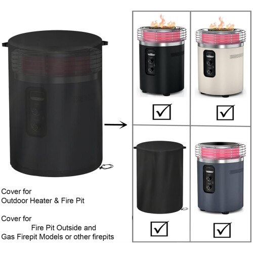 Easy To Use Fire Pit Cover With Modifiable Cord For Secure 1