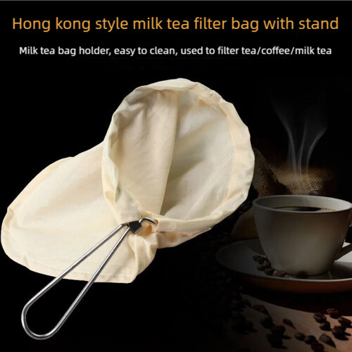 Cotton Cloth Coffee Filter Bag Easy Installation No Zippered for 1