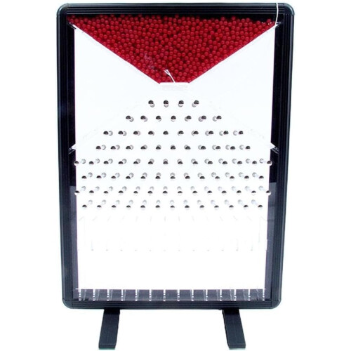 Galton Board Probability Distribution Demonstration Model with Visible Normal Curve for Classroom Teaching