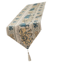 Decorative Wear Resistant Table Runner With Elephant-35x220cm