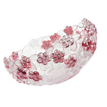 Fashion Glass Display Dish Candy Bowl Great-Plum Fruit Bucket