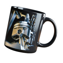 Elegant Ceramic Tea Cup Produced Like Motor Engine Technician-E