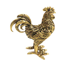 Metalen Dierenstandbeeld Kip Tafelornament Kip Beeldje-Haan