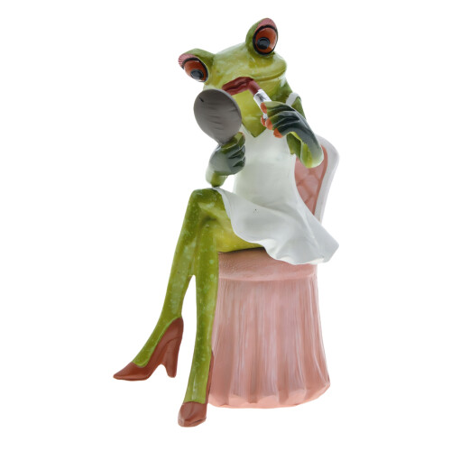Grappig Treefrog Hars Beeldje Hand Carving Design-Damesmodel