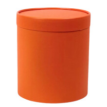 Pot de fleur rond moderne fait à la main, excellent pour-Orange
