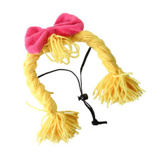 Dog Cospaly Props Wigs Pet Headdress Wigs Gift for Party-Yellow