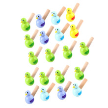 20Pcs Wooden Bird Whistle for Kids with Clear Musical Tone, Durable Wooden Build, Classroom Party Favors