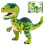 Ensemble de Blocs de Construction Velociraptor Qholve, Modèle de Dinosaure à Détails 1