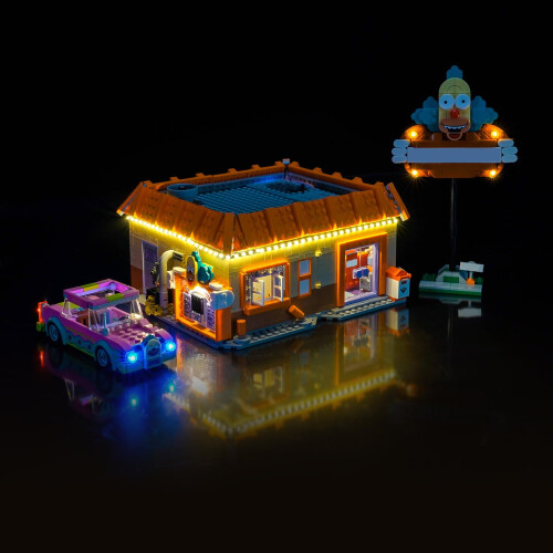Light Kit for  10352 Krusty Burger – Soft Ambient Lighting, USB or Battery Powered, Easy DIY Installation