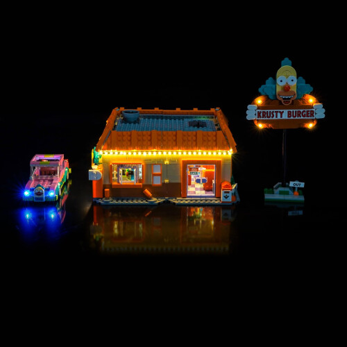 Light Kit for  10352 Krusty Burger – Soft Ambient Lighting, USB or Battery Powered, Easy DIY Installation 2