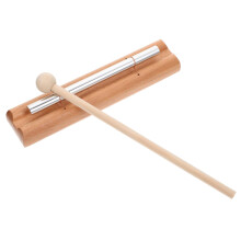 Wooden Hand Bell Percussion Instrument with Mallet for Music Education Sound Therapy and Meditation