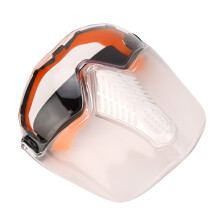 Winddichte Sicherheitsgesichtsmaske Orange zum Schleifen & Trennen, stoß- und beschlagfrei