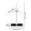 Solar Powered Windmill Model for Classroom and Garden, Educational Display with Interactive Wind Simulation 4
