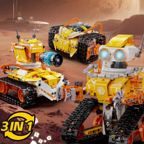 3in1 Robot Building Kit for Adults, 455Piece Programmable STEM Robotics Set with App and Remote Control 2