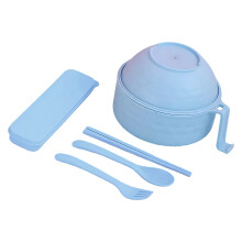 Magnetronkom voor snel serveren met accessoires Lepel-Blauw