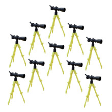 12Pcs Mini Telescope Model for Dollhouse Decor with Polished Finish and Lightweight Design