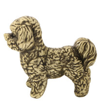 Metalen dierenstandbeeld plankdecors Accent, honddecors beeldje