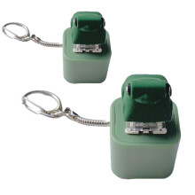 Set of 2 Croaking Frog Fidget Keychains with Lights and Sound for Stress Relief and Fun