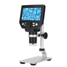 USB Digital Microscope 1000X Zoom Metal Body 4.3 Inch LCD Screen Rechargeable for Inspection