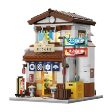 Japanese Modular Building Blocks with USB Lighting, City Architecture Diner Set for Adults 861pcs