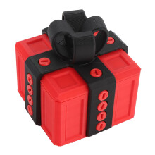 3D Printed Prank Gift Box Red Black – Funny Novelty Surprise Container for Holiday Party or Gag Present