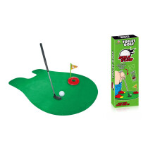 Toilet Golf Set with Extendable Putting Rod, Funny Bathroom Golf Game Gift for Men and Fathers Day