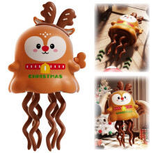Christmas Wind Up Reindeer Dancing Toy with Wind‑Up Dancing Motion, Holiday Gift Ready for Party or Decoration