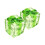 Clear Glass Containers Candy Jars with Bowknot-2 small green 1