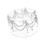 Clear Acrylic Cake Stand with Crystal Beads Chain for-25 1