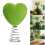 Easy Install Flocking Heart Christmas Tree Toppers No Assembly 2