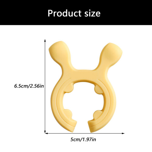 Easy Cleaning Dishwasher Safe Silicone Holders For-warm yellow 2